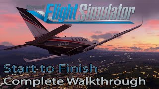 Microsoft Flight Simulator 2020  Start to Finish  Installation  Tips  Liveries  Settings [upl. by Singhal968]