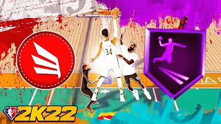 HOF LIMITLESS TAKEOFF BADGE GIVES UNLIMITED CONTACT DUNKS on NBA 2K22 [upl. by Salguod]