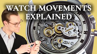 Watch Movements Explained  Mechanical vs Automatic vs Quartz Watches [upl. by Onej]