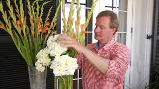 Easy Gladiolus Floral Arrangement [upl. by Lida]