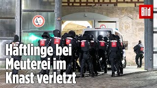 Gefängnismeuterei Polizei stürmt Knast in Thüringen  JVA Untermaßfeld [upl. by Iggy]